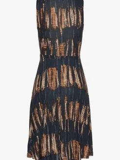 Robe jersey avec lien à nouer et bretelles larges