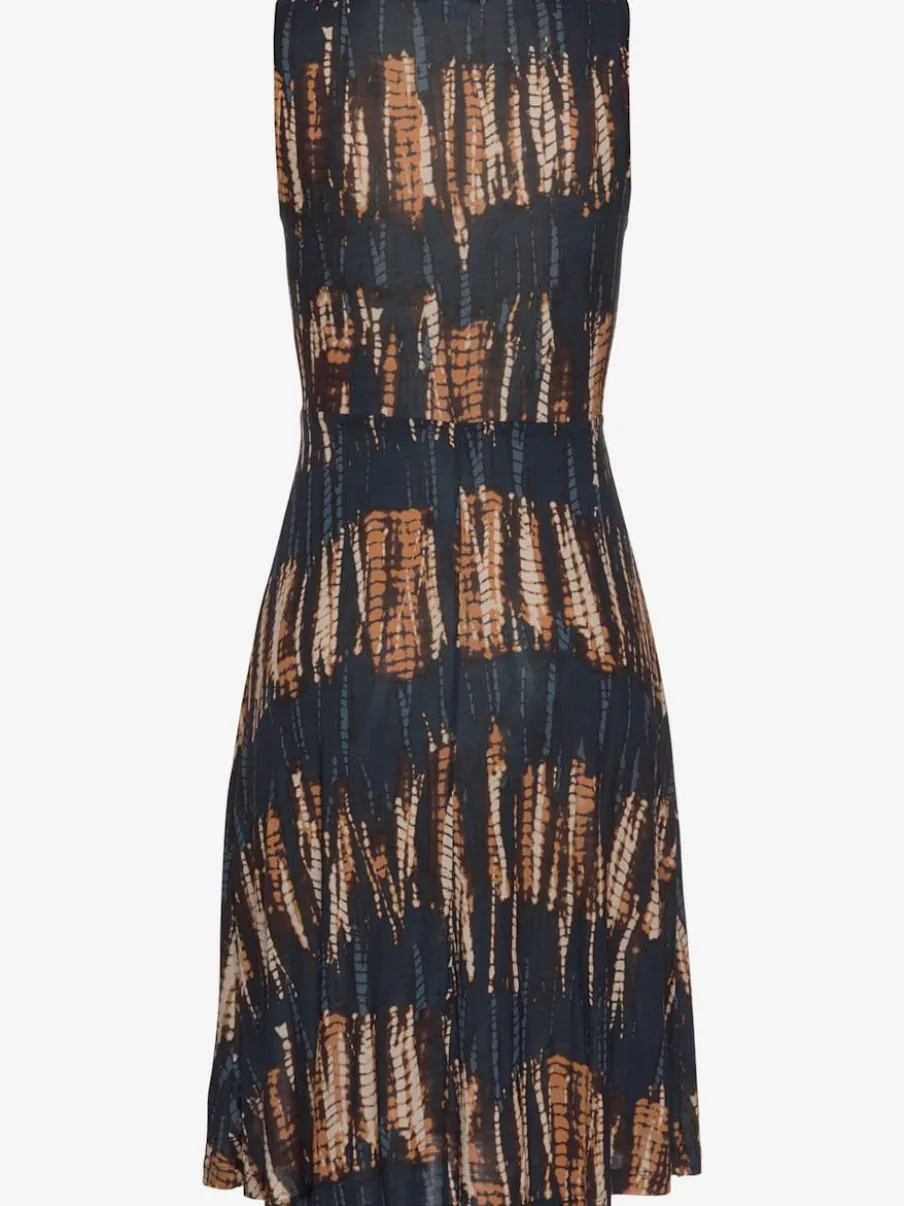 Robe jersey avec lien à nouer et bretelles larges