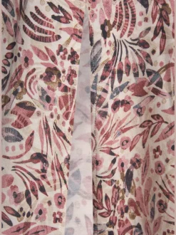 Robe longue avec col en V et fentes latérales