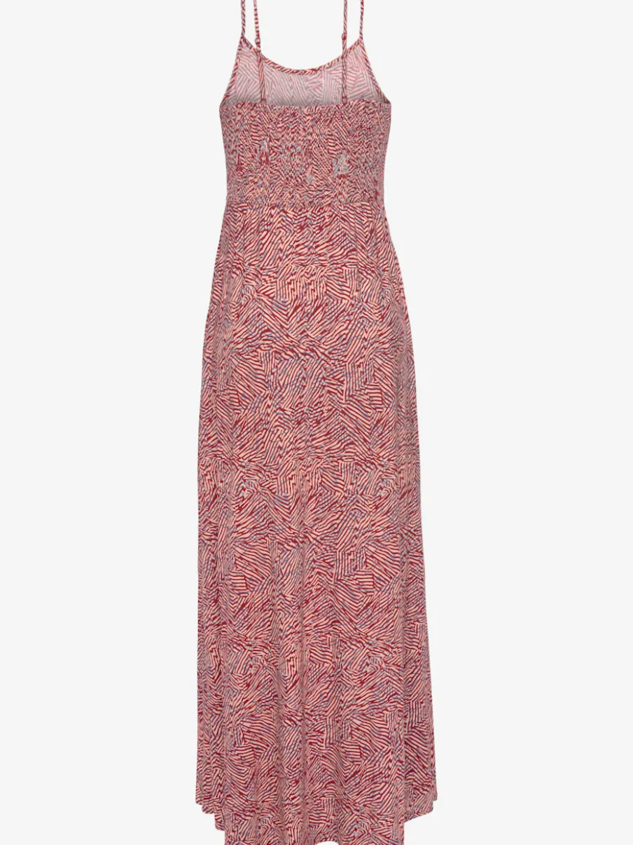 Robe longue avec encolure dégagée et poches latérales