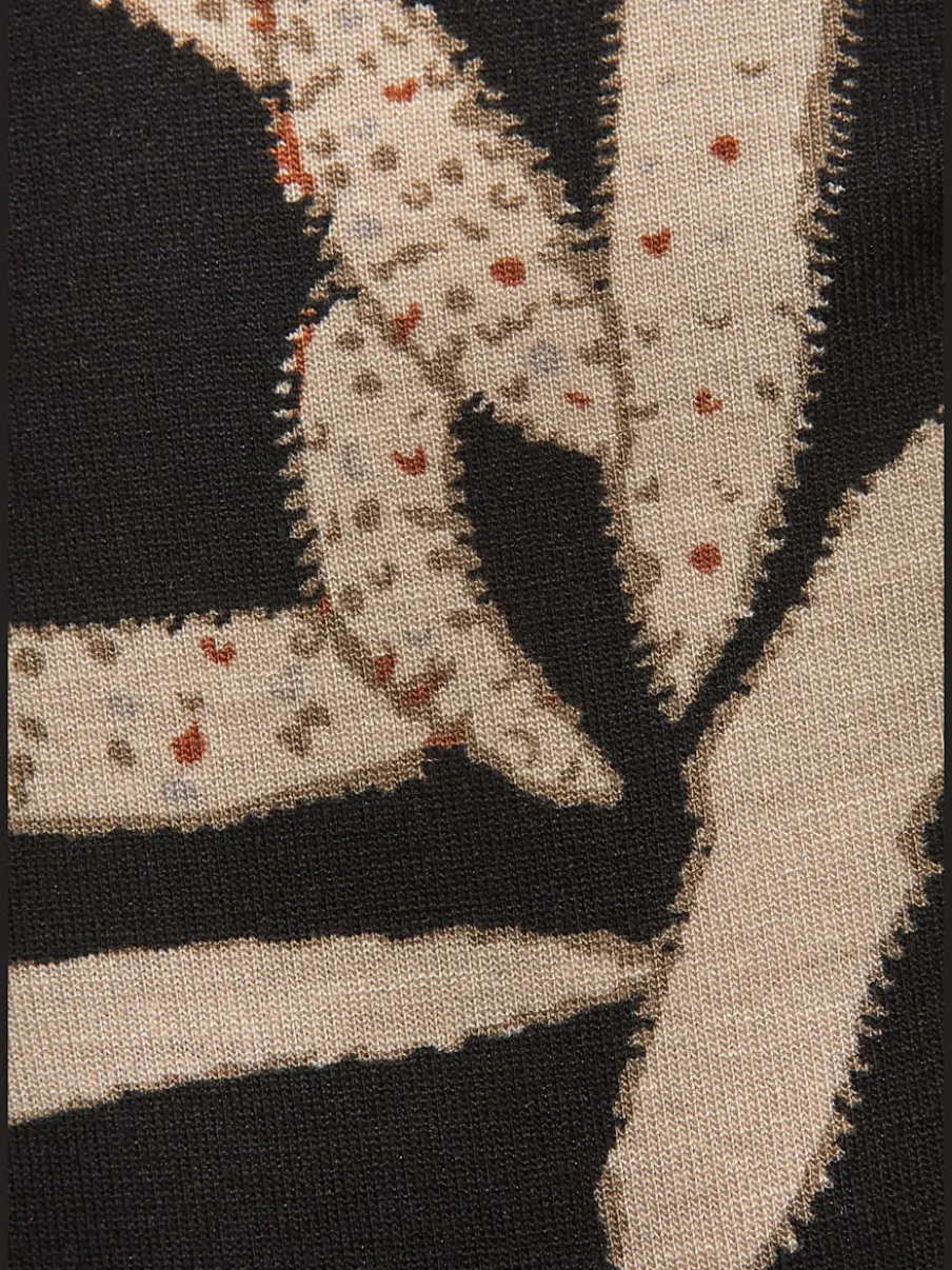 Robe longue bandeau à motif graphique avec poches latérales