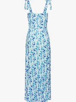 Robe longue encolure droite