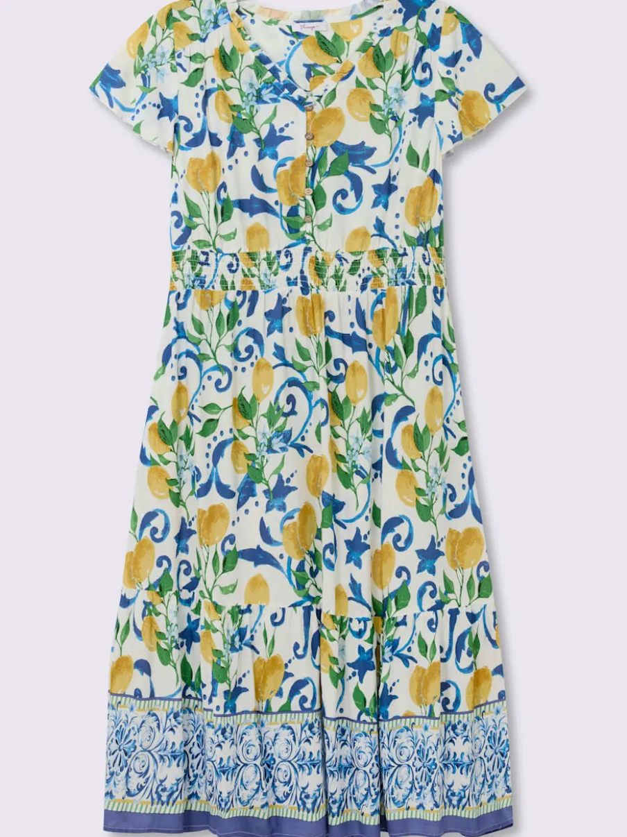 Robe longue encolure en v affinante