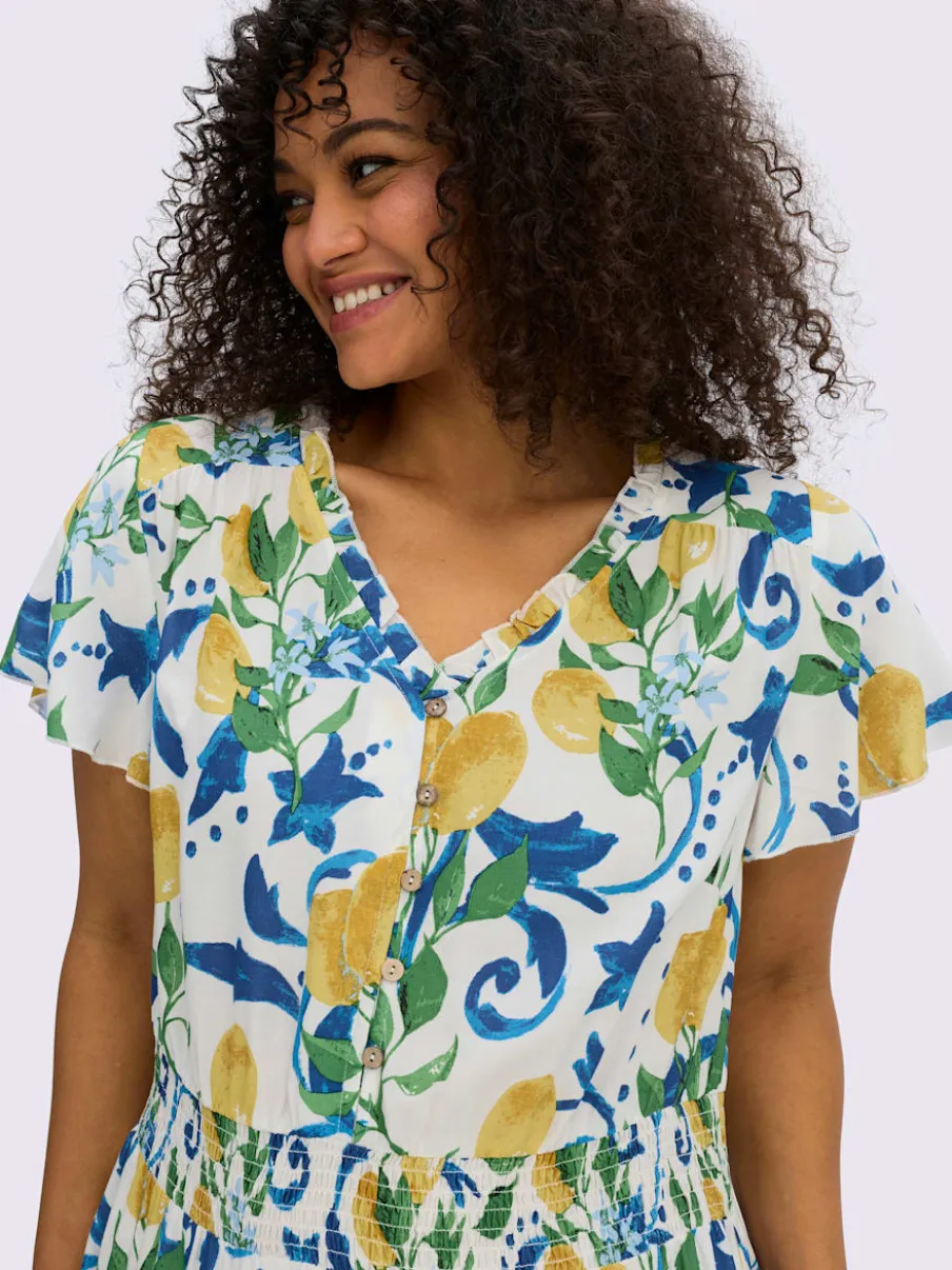 Robe longue encolure en v affinante