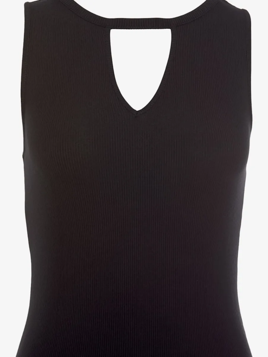 Robe mi-longue avec découpes et coupe cintrée raffinée