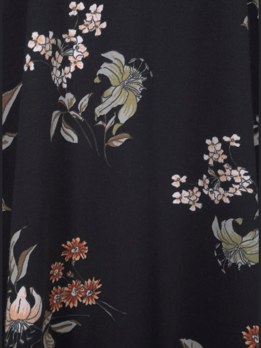 Robe patineuse courte à jupe évasée en coton