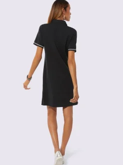 Robe polo avec col zippé et poches pratiques
