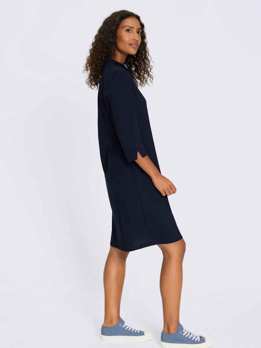 Robe polo classique avec col polo et manches 3/4