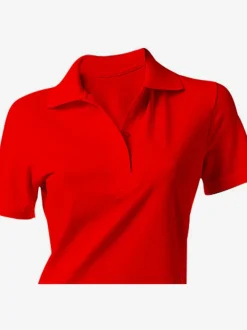 Robe polo à col classique et manches courtes en piqué doux