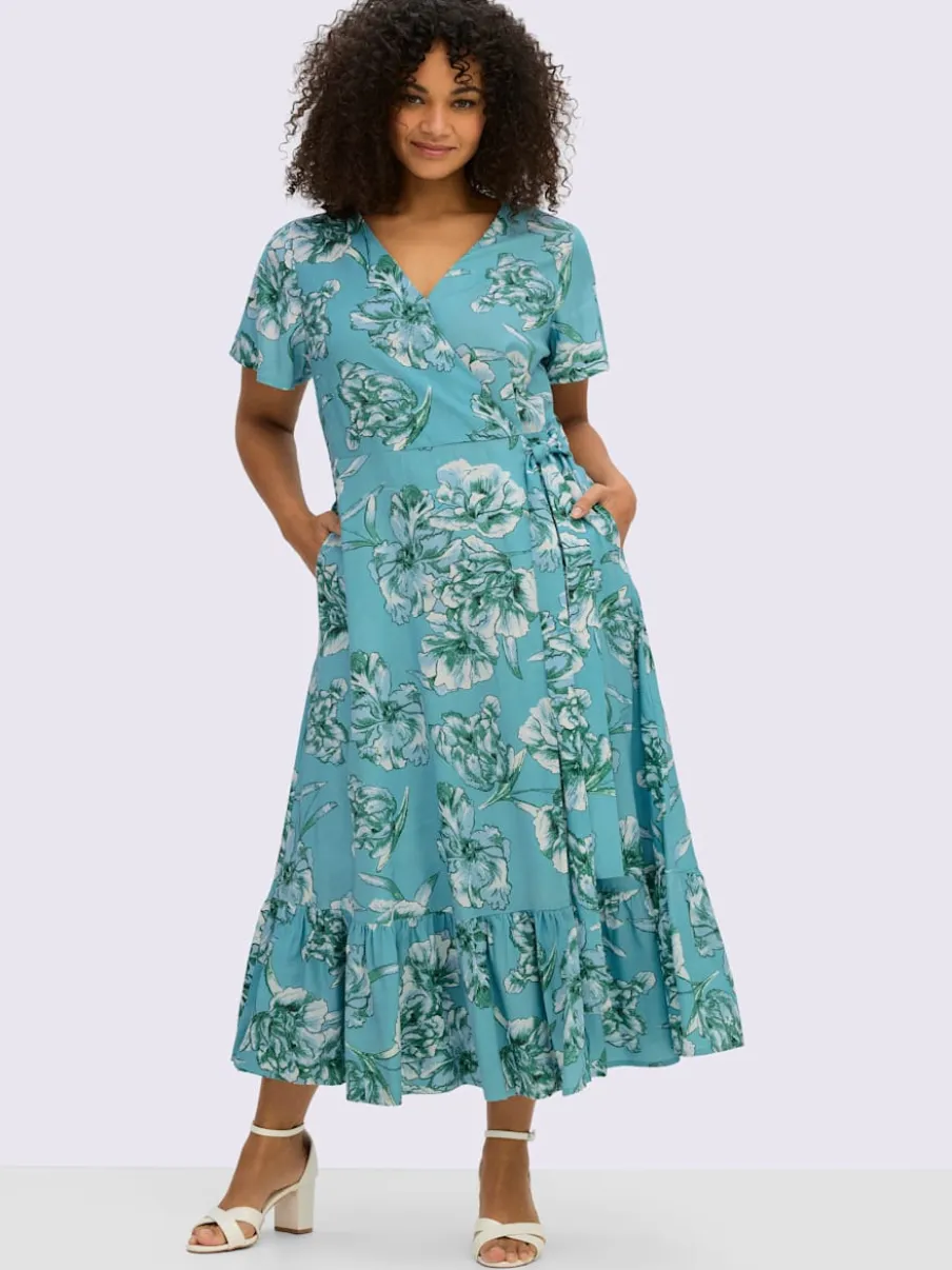 Robe portefeuille imprimé floral