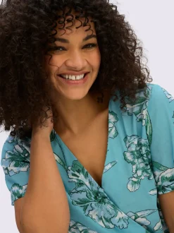 Robe portefeuille imprimé floral