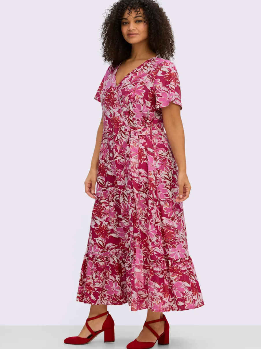 Robe portefeuille imprimé floral