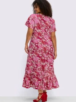 Robe portefeuille imprimé floral