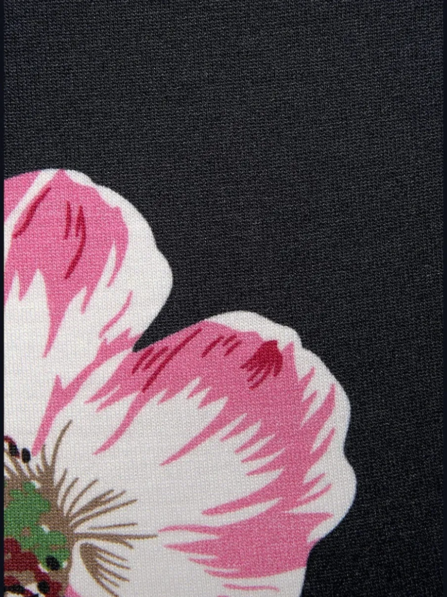 Robe été encolure goutte d'eau larges bretelles imprimé