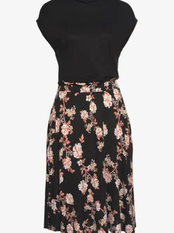 Robe T-shirt avec jupe imprimée à large élastique