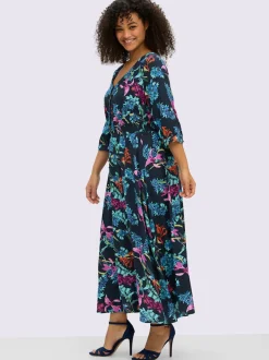 Robe évasée viscose