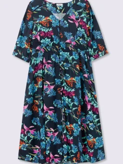 Robe évasée viscose