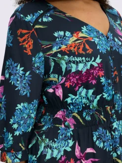 Robe évasée viscose