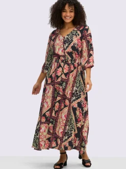 Robe évasée viscose