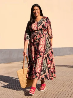 Robe évasée viscose