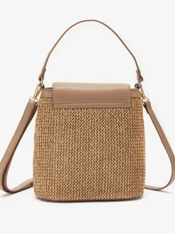 Sac en bandoulière élégant sac à main avec détails couleur or et bandoulière amovible