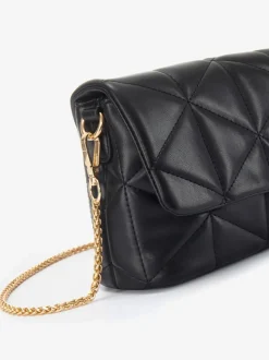 Sac en bandoulière mini-sac au design matelassé avec anse à chaîne amovible