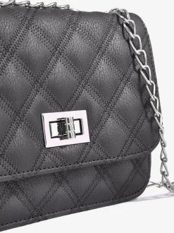 Sac en bandoulière petit sac avec élégante anse à chaîne couleur argent