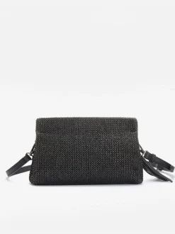 Sac en bandoulière sac à main en imitation raphia tendance