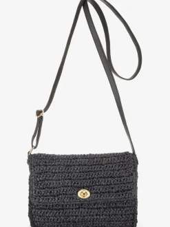 Sac en bandoulière sac à main estival en matière légère avec petite poche intérieure