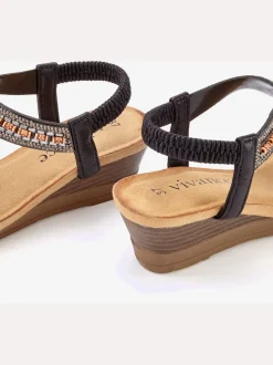 Sandales avec détails brillants tendance