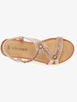 Sandales avec détails brillants tendance