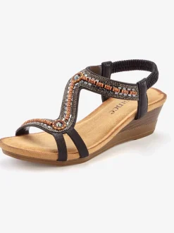 Sandales avec détails brillants tendance