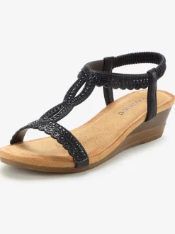 Sandales avec détails brillants tendance