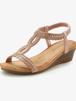 Sandales avec détails brillants tendance