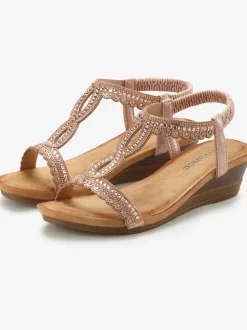 Sandales avec détails brillants tendance