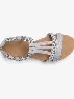 Sandales avec superbes éléments décoratifs au style ethnique