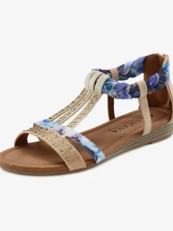 Sandales avec superbes éléments décoratifs au style ethnique