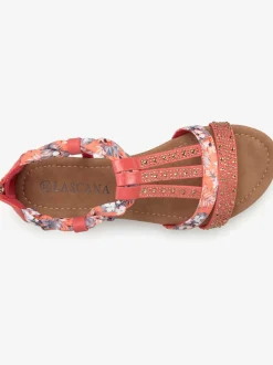 Sandales avec superbes éléments décoratifs au style ethnique