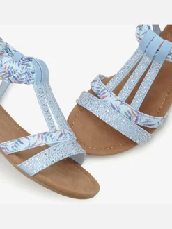 Sandales avec superbes éléments décoratifs au style ethnique