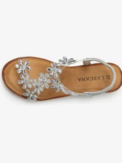 Sandales brides élastiques pour un confort optimal et semelle intérieure extra-douce