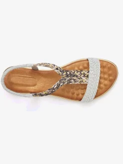 Sandales brides tressées raffinées