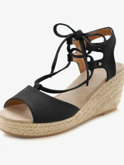 Sandales compensées talon confortable