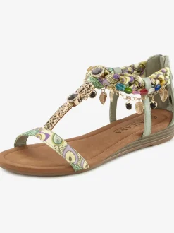 Sandales différents éléments décoratifs pour une allure, sophistiquée et raffinée