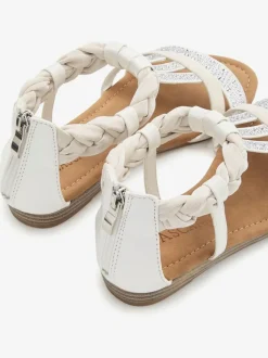 Sandales d'été avec petites pierres brillantes tendance