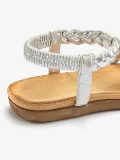 Sandales empiècement extensible et brides élastiques pour un confort optimal