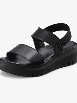 Sandales élégantes en cuir de qualité avec semelle chunky tendance