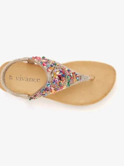 Sandales ornées de petites pierres fantaisie