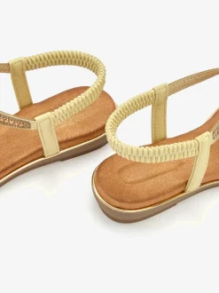 Sandales petites pierres décoratives pour une allure sophistiquée et raffinée