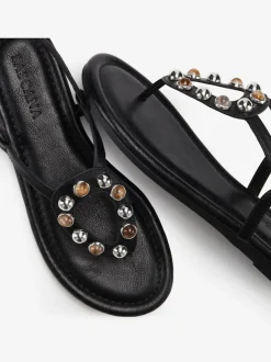 Sandales pierres fantaisie tendance