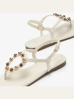 Sandales pierres fantaisie tendance